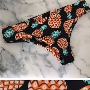 Pineapple swim suit bottoms